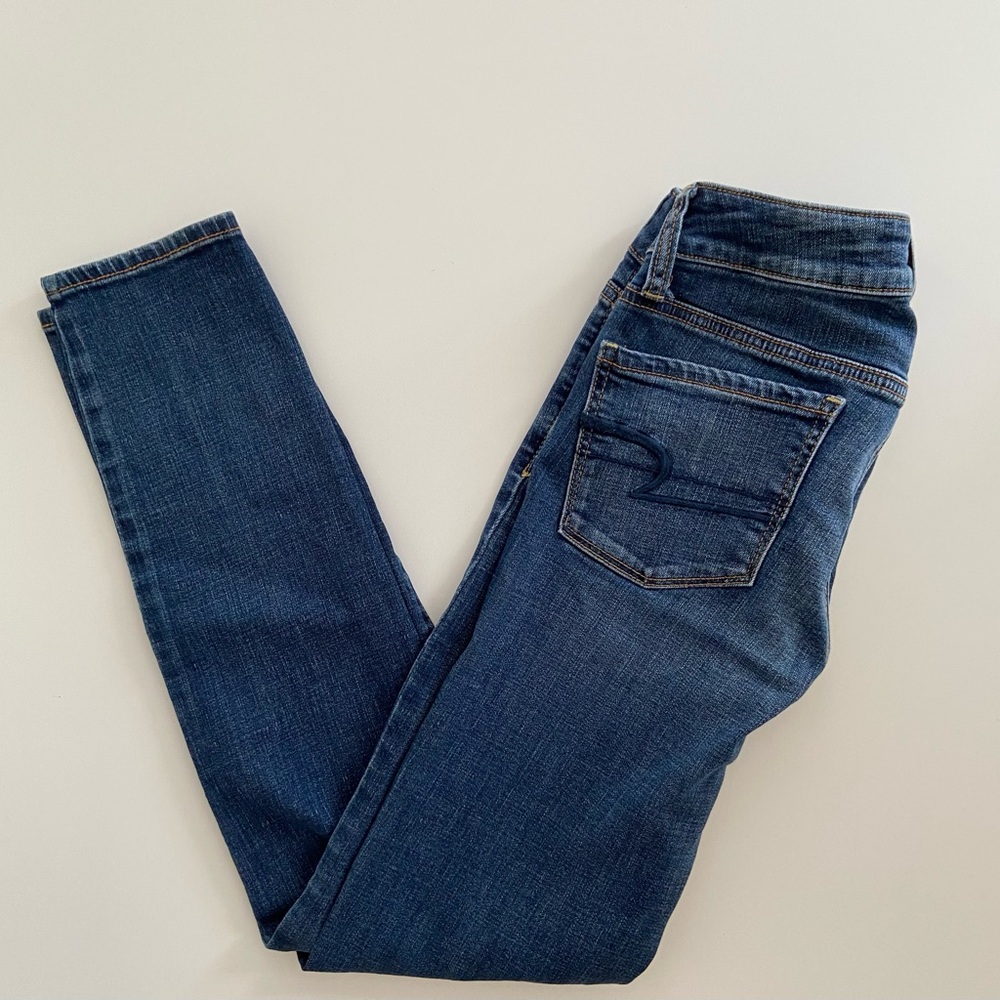 American Eagle Super Stretch Skinny Jeans, Cotton Skinny Jeans, Size: 2 Regular - Picture 8 of 9